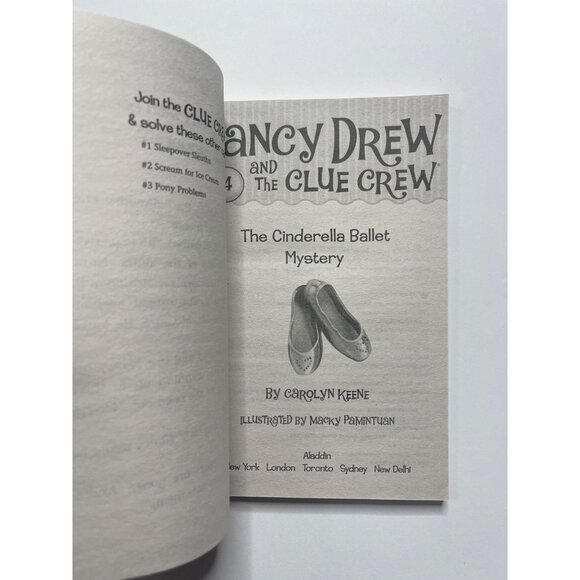 The Cinderella Ballet Mystery Nancy Drew Clue Crew Book 4 Carolyn Keene Kids - Picture 4 of 4
